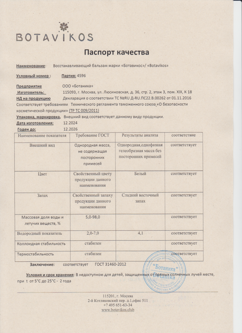 Паспорт №122024